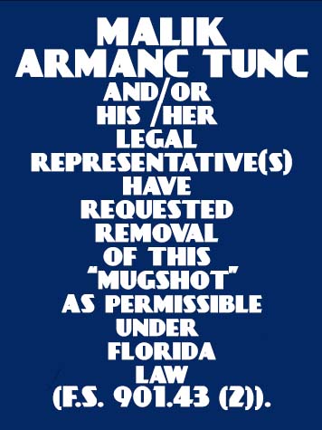 MALIK ARMANC TUNC  Info, Photos, Data, and More About MALIK ARMANC TUNC  / MALIK ARMANC TUNC  Tampa Area